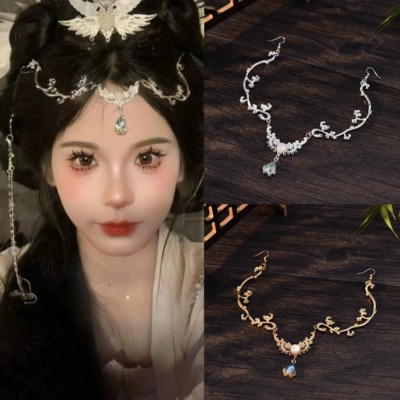 宝石眉心坠发饰异域汉服风情藤蔓