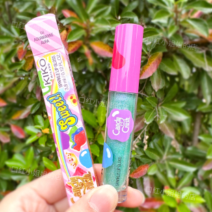现货Kiko crush糖果碎闪亮唇蜜唇彩04号海蓝宝绿色唇釉3.8m Candy