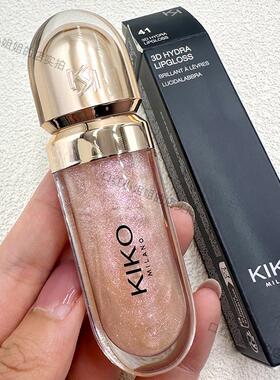 KIKO镜面水润3D唇釉41号鎏金闪唇蜜唇彩口红玻璃透明嘟嘟唇6.5ml