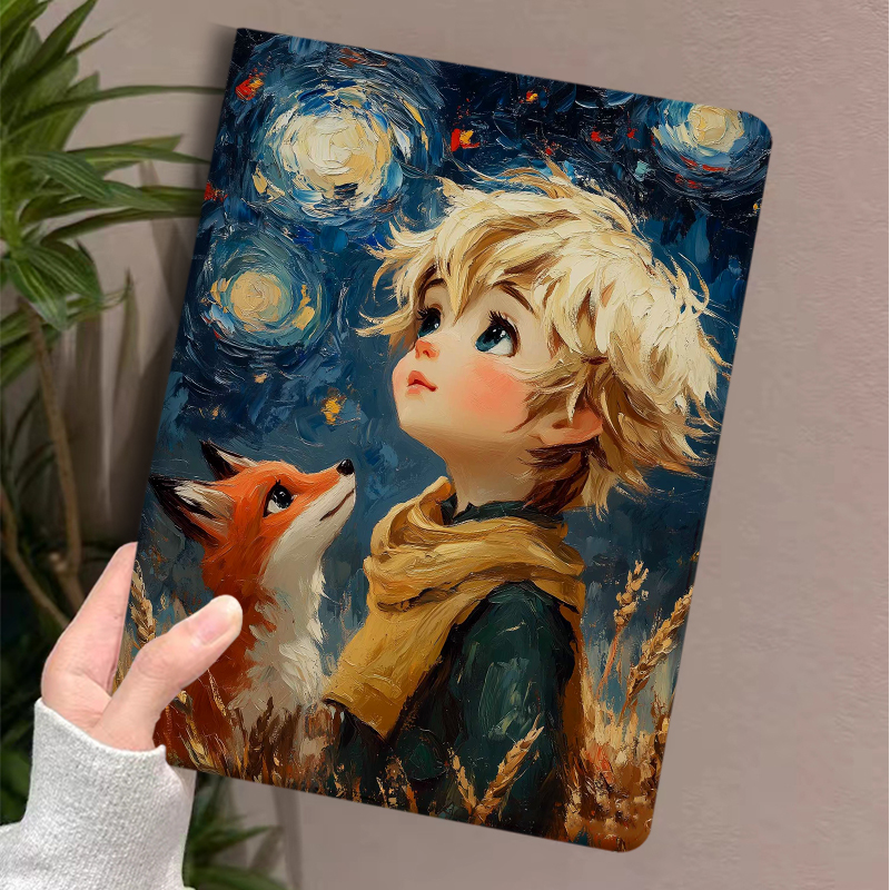 步步高家教机保护壳梵高油画文艺