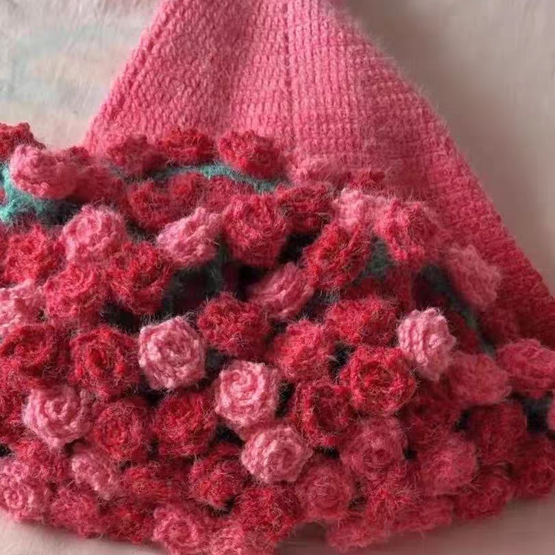 手工编织DIY中国红渐变玫瑰花束材料包长绒毛线团花束毯子送礼物,服饰配件/皮带/帽子/围巾,毛线,淘宝优惠券,粉丝福利购,淘宝优惠卷