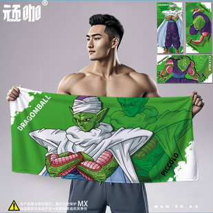 七龙珠悟空比克大魔王毛巾浴巾沙滩巾健身运动卡通创意毛巾洗澡