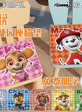 座垫椅垫学生夏天汪汪队毛毛阿奇天天幼坐垫儿园儿童座垫冰丝凉感