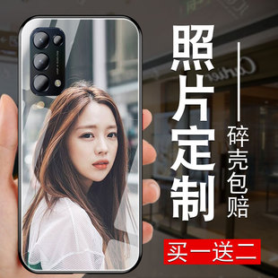 opporeno5照片来图定制手机壳reno5pro玻璃套reno4男reno4pro新女款 全包镜头硅胶5k软5z防摔5g reno4se保护壳