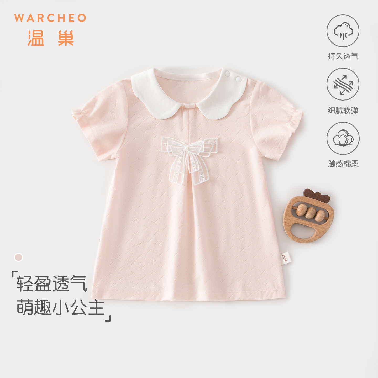 宝宝裙子夏季薄款短袖连衣裙小月龄婴儿衣服夏天半袖可爱超萌女宝