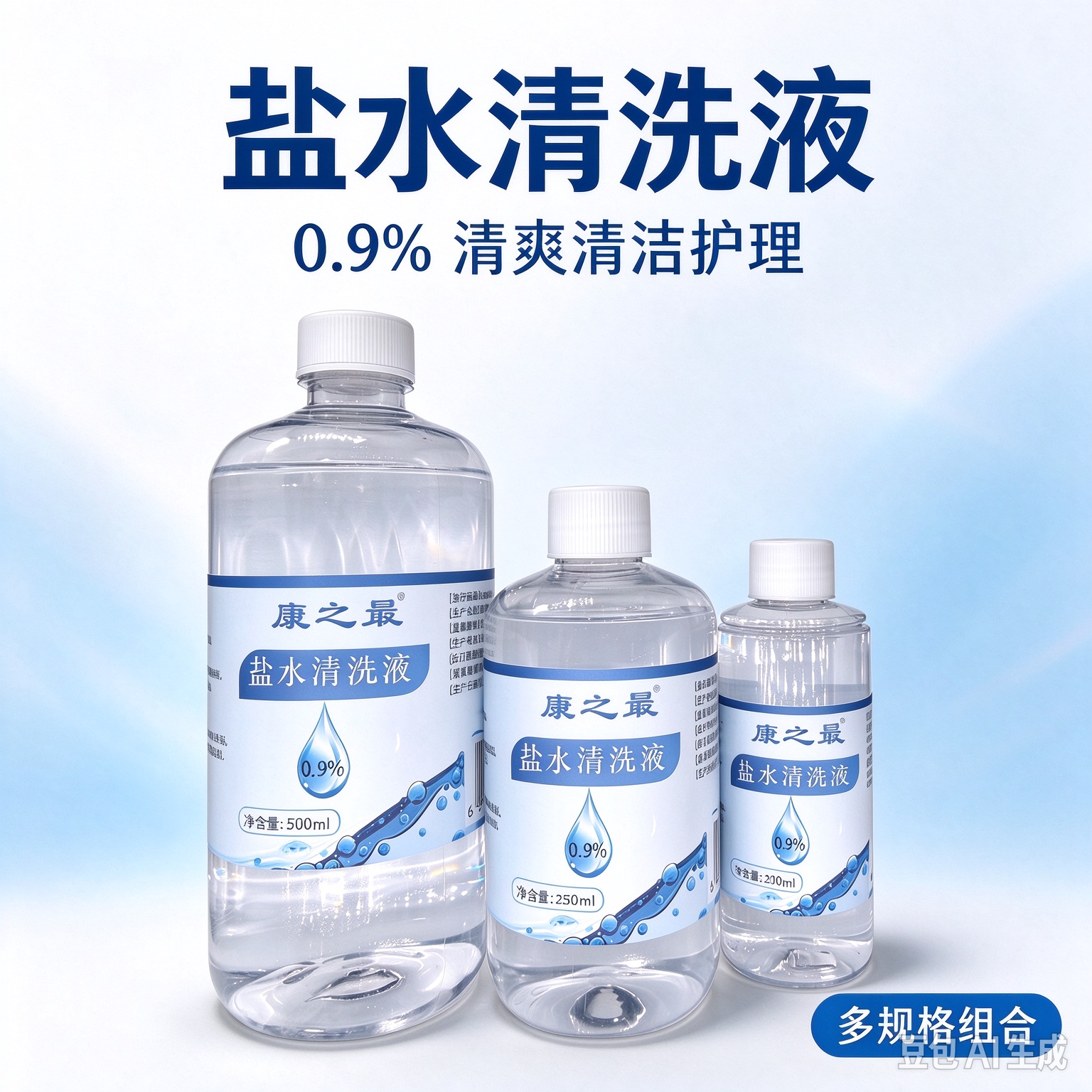 康之最0.9%盐水清洗液0.9%氯化钠