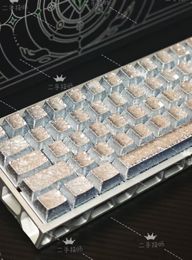 wooting60heV2键盘满改定制磁轴客制化打瓦镂空铝壳碎银几两现货