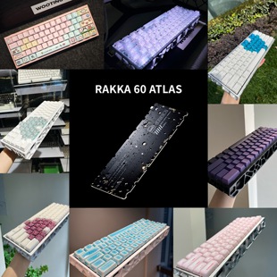 RAKKA 60v2 ATLAS官方全新现货成品定制改装磁轴键盘8k莫比乌斯轴
