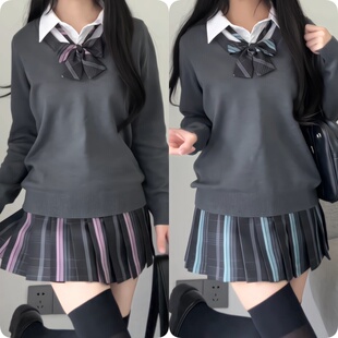 「肥猫」日系正版原创jk格裙【初音-初盐】双子闺蜜JK制服短裙