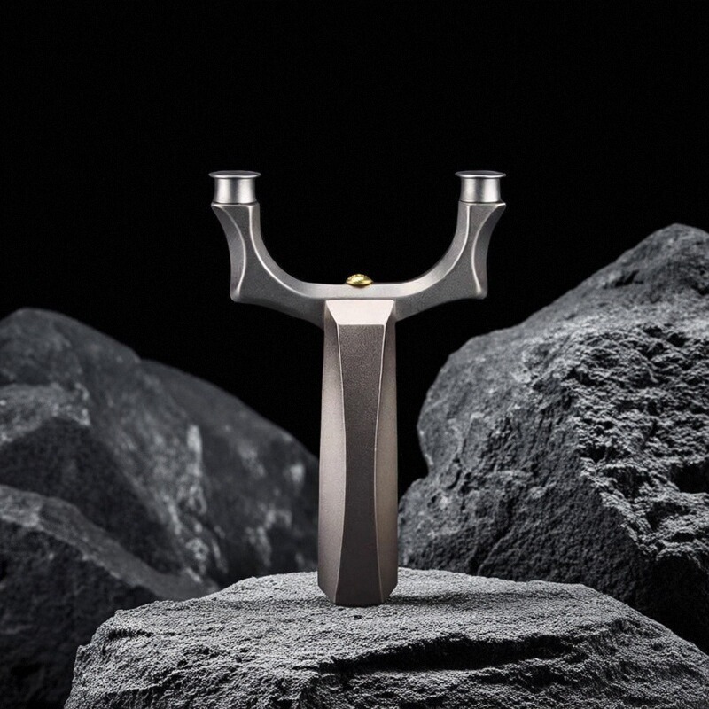 钛头铝柄灰枭圆头弹弓