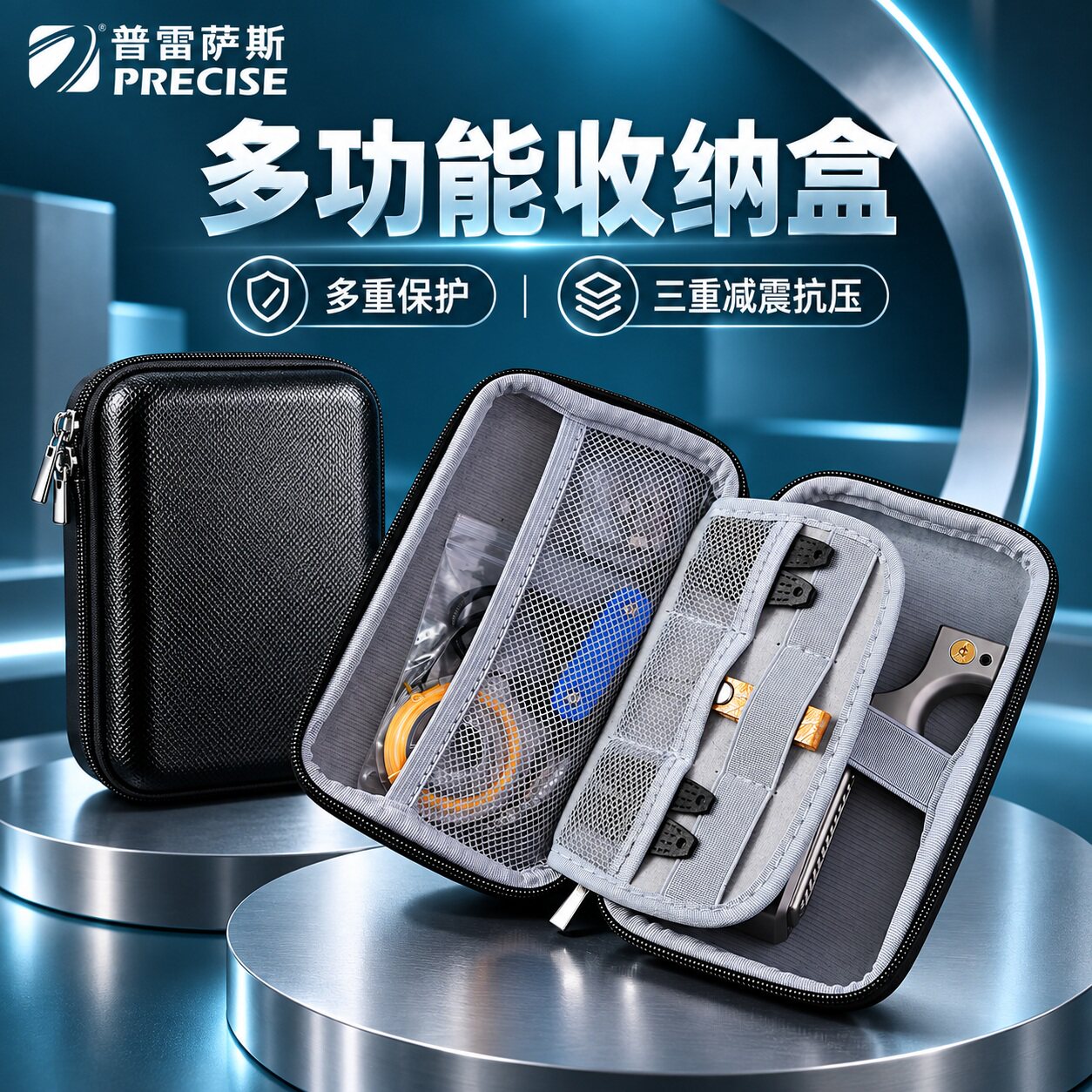 弓整理包充电器多功能保护套整理零钱包 弹弓盒子