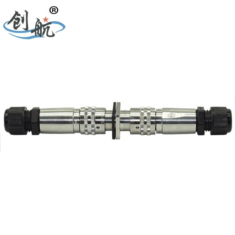 工业防水电连接器圆形航空插头Y50DX-1203TK6F/ZJ10卡口连接3pin