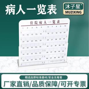 不锈钢一览表卡片住院病人一览表卡片台式挂式喷漆不锈钢一览表卡