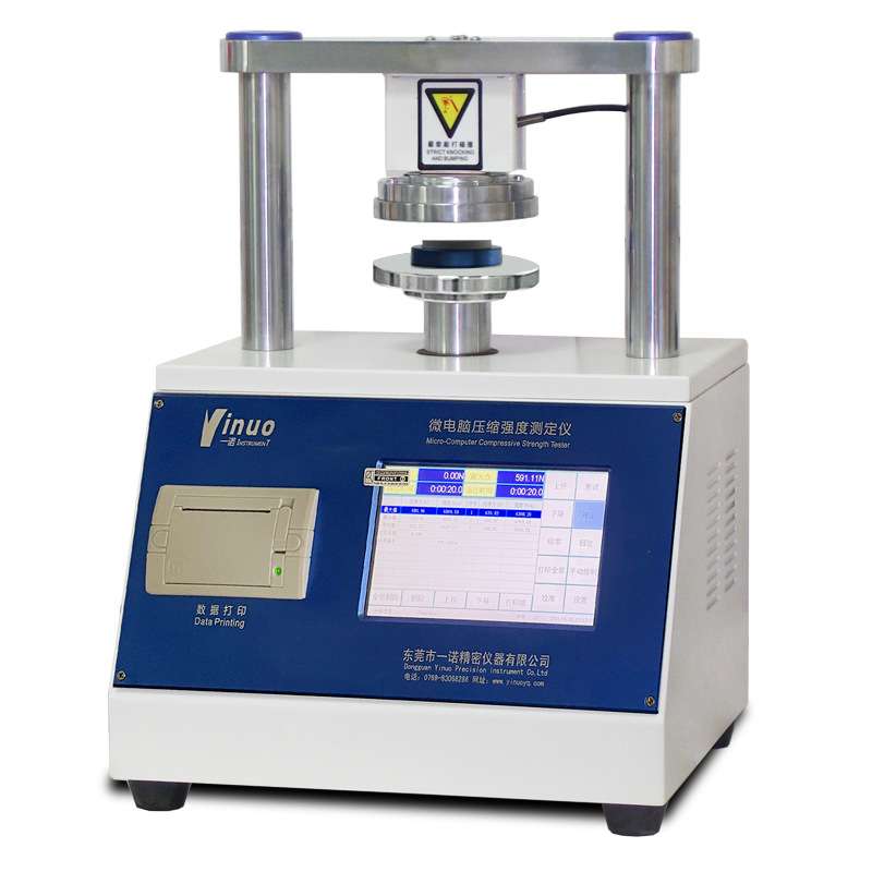 【一诺仪器】工业纸品质量检测触屏原纸环压仪压缩强度试验机智能