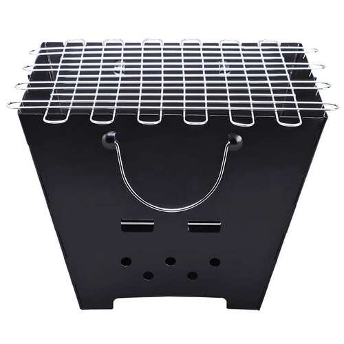 A501梯形户外折叠烧烤炉 庭院烧烤炉BBQ烧烤炉立式无烟木炭烧烤炉
