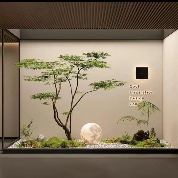 仿真绿植大型枫树鸡爪槭仿真树造景室内装饰假树仿生植物摆件组合