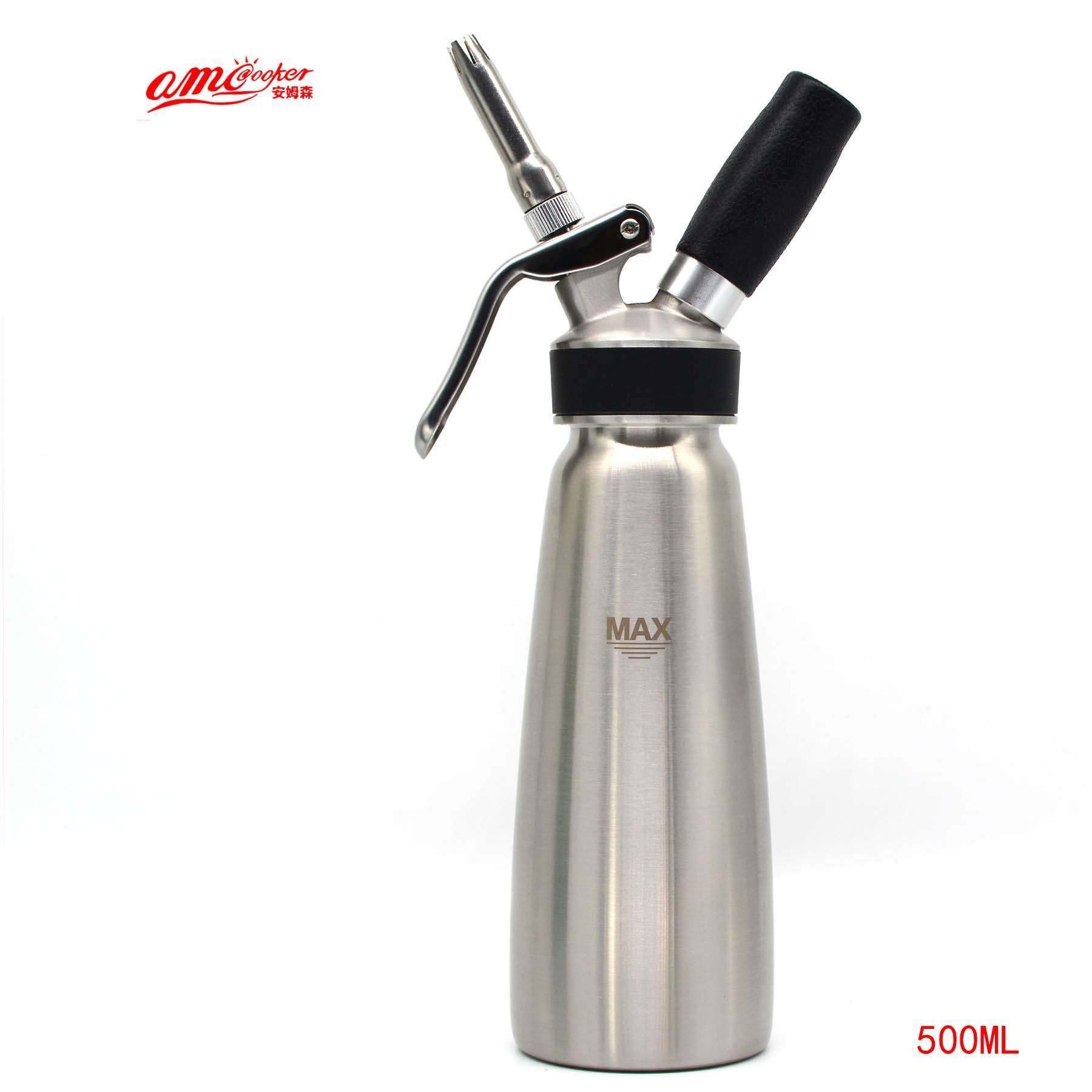 AMC500mlMS经济304不锈钢奶油瓶奶油发泡器奶油枪挤花器