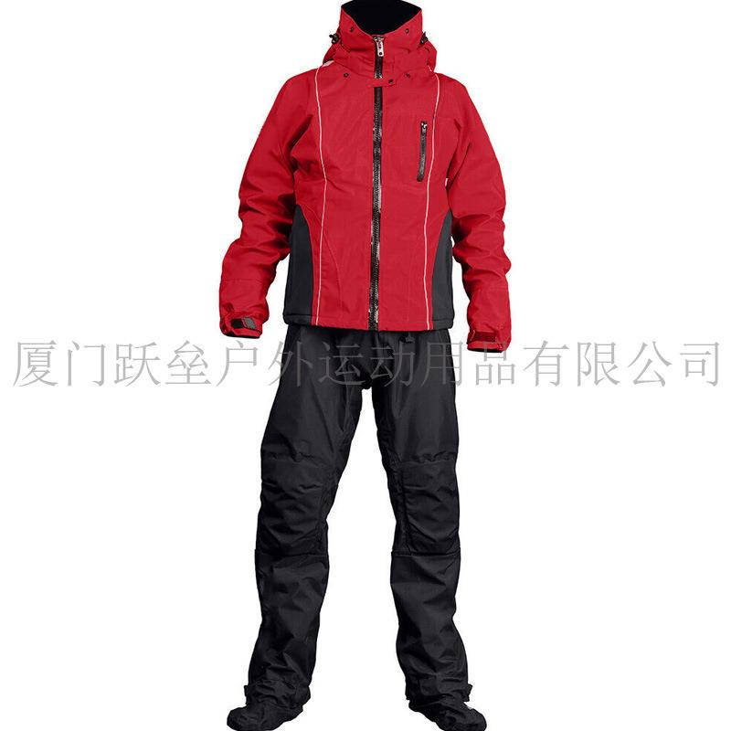 干式潜水服皮划艇浆板服冲浪站立桨三层防水材料一体式帽套装