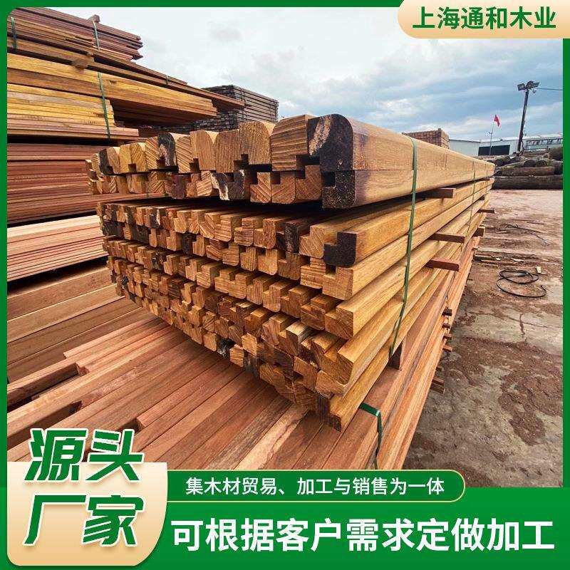 印尼菠萝格圆木棍木棒实木柱子户外防腐木葡萄架主梁立柱