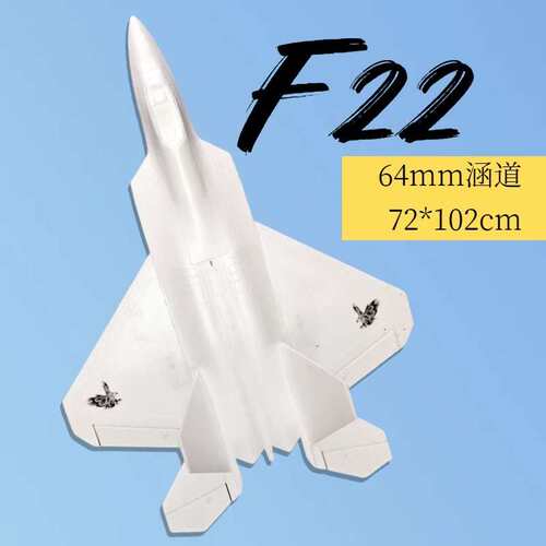 EPO航模遥控飞机成人战斗机超大固定翼F22  V2猛禽 64mm涵道
