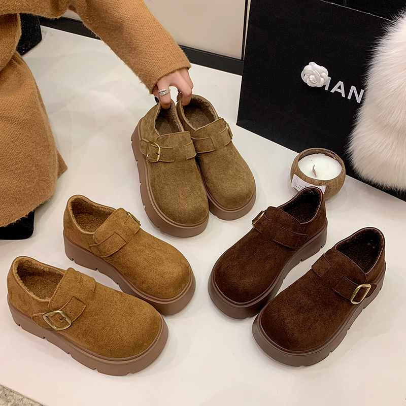 小个子厚底勃肯鞋女鞋2025