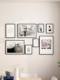 洗照片做成相框组合墙沙发背景装 饰画墙面简约婚纱照全家福挂墙框