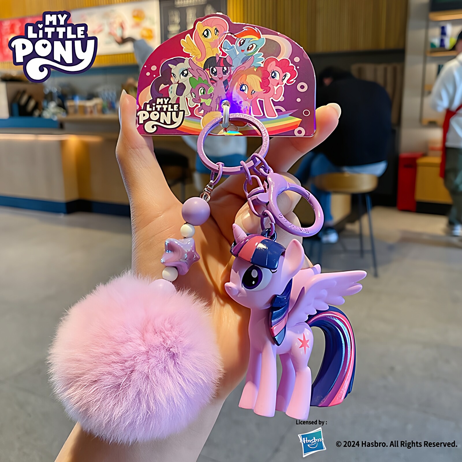 小马宝莉磁吸钢珠画板挂件木鱼蜜蜂狗汽车链包木鱼挂饰少女心书包