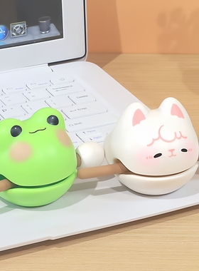 摆件解压木鱼敲打礼物乌龟卜卜卡皮巴拉小马宝莉磁吸画板儿童玩具