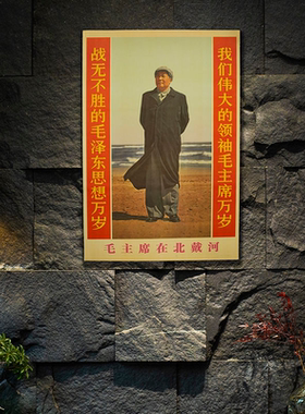毛主席画像竖版挂画墙画客厅中堂