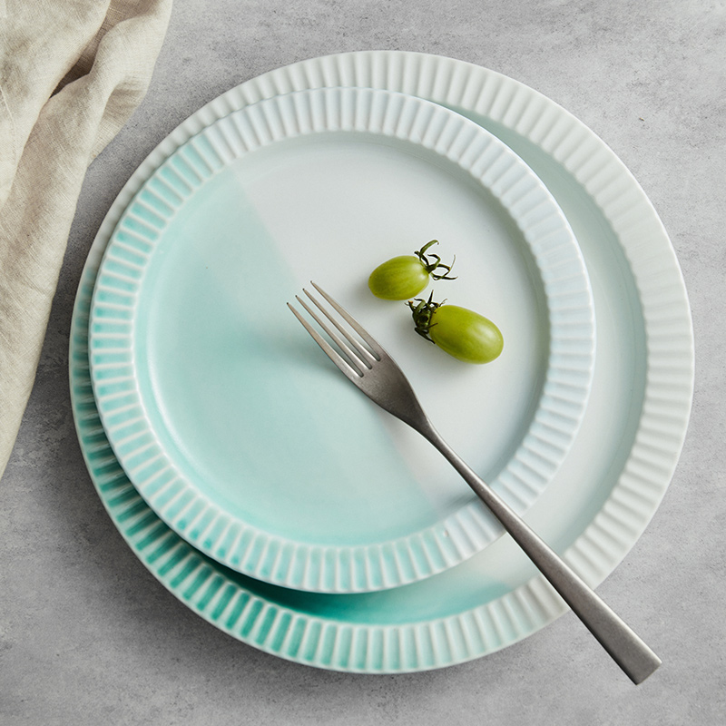 创意西餐盘子家用北欧风陶瓷菜盘