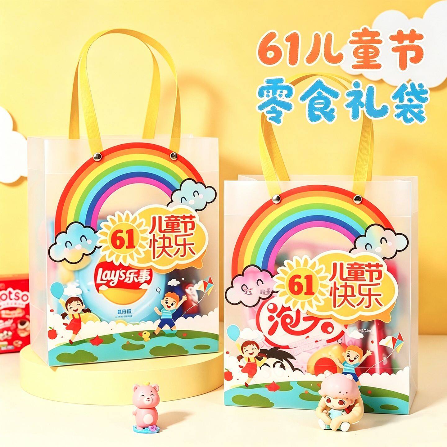 六一61儿童节饼干糖果伴手礼幼儿园小孩生日送礼物袋零食大礼包