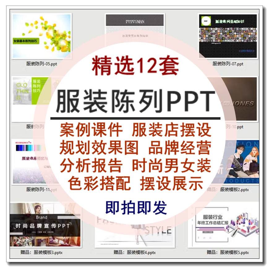 服装陈列设计案例PPT课件服装店摆设展示规划效果图品牌经营分析