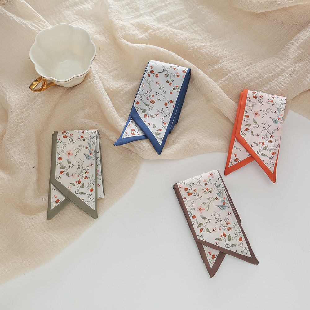 多巴胺印花发带编发飘带礼盒装饰丝带薄款细窄长条小丝巾裤子腰带,家庭/个人清洁工具,束发带,淘宝优惠券,粉丝福利购,淘宝优惠卷