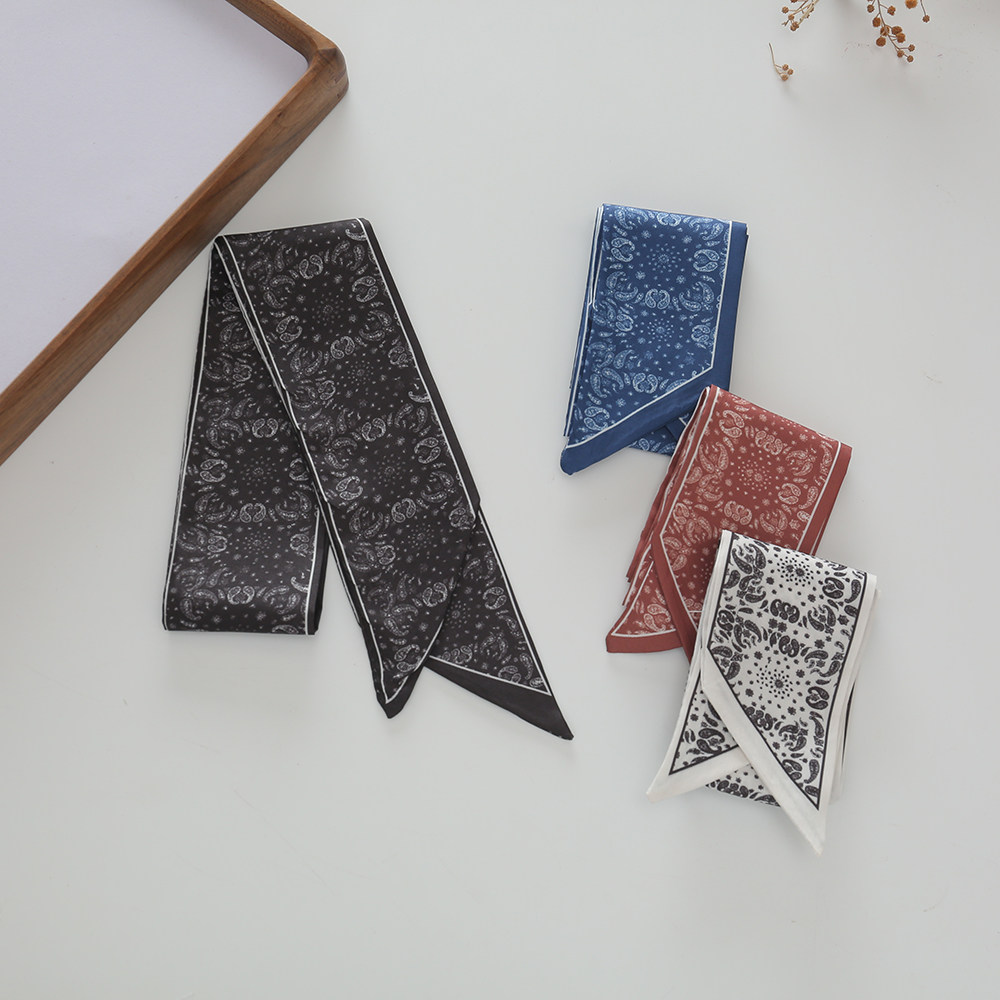 腰果花丝巾长条装饰领巾绑包缠带头巾发带绑发蝴蝶结飘带细窄腰带,家庭/个人清洁工具,束发带,淘宝优惠券,粉丝福利购,淘宝优惠卷