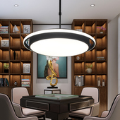 简约现代吊灯可伸缩升降灯棋牌室专用餐厅灯理发店办公室圆形客厅