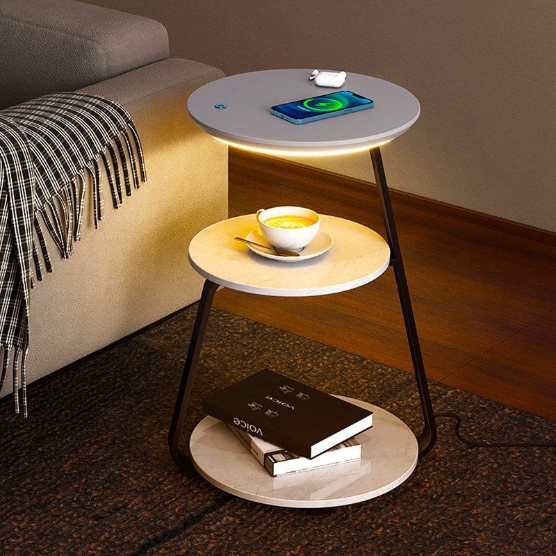 落地灯客厅沙发旁边设计感轻奢卧室床头灯简约无线充电装饰氛围灯,家装灯饰光源,装饰落地灯,淘宝优惠券,粉丝福利购,淘宝优惠卷