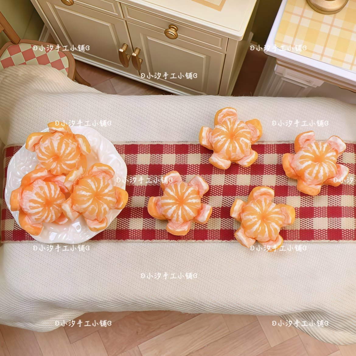 仿真微缩迷你剥皮橘子diy奶油胶树脂饰品配件手工娃屋摆件冰箱贴,饰品/流行首饰/时尚饰品新,其他DIY饰品配件,淘宝优惠券,粉丝福利购,淘宝优惠卷