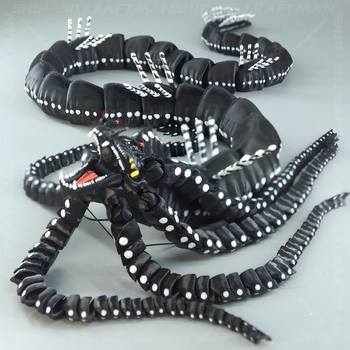 新款3D高质量打印深海迷航远古龙利维坦手办模型收藏桌面摆件