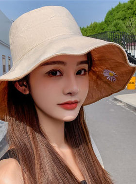 防晒大沿日系女士时尚风遮阳帽子