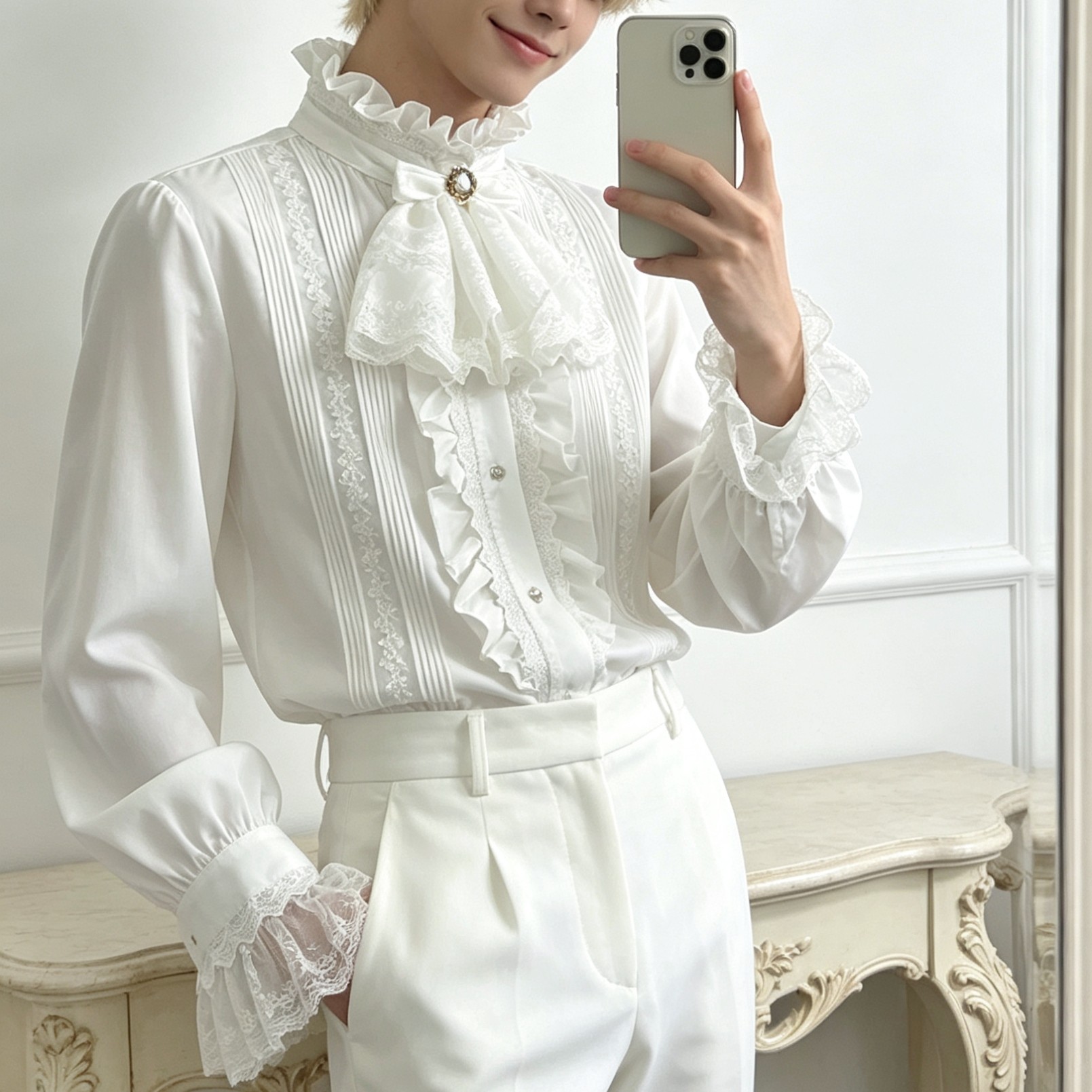 Lolita王子系上衣优雅百搭基佬风