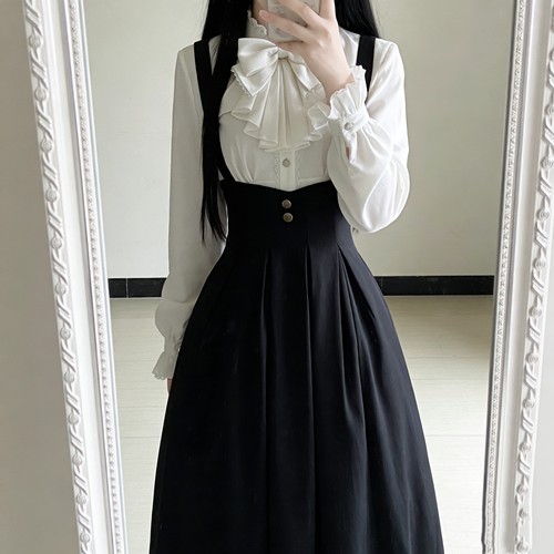 白色Lolita内搭衬衫cla法式上衣