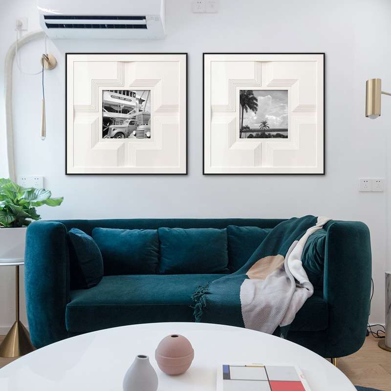 手工纸艺立体抽象装置画现代简约装饰画卧室客厅走廊轻奢卡纸挂画图片