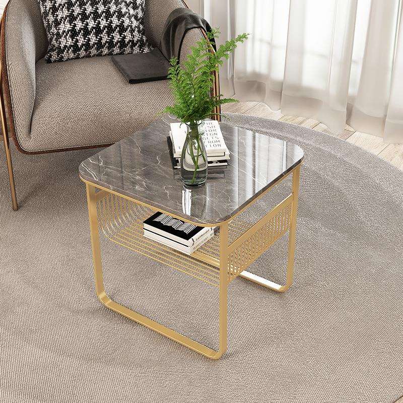 轻奢岩板沙发边侧边柜几边柜可移动客厅角几迷你阳台小方桌小茶几