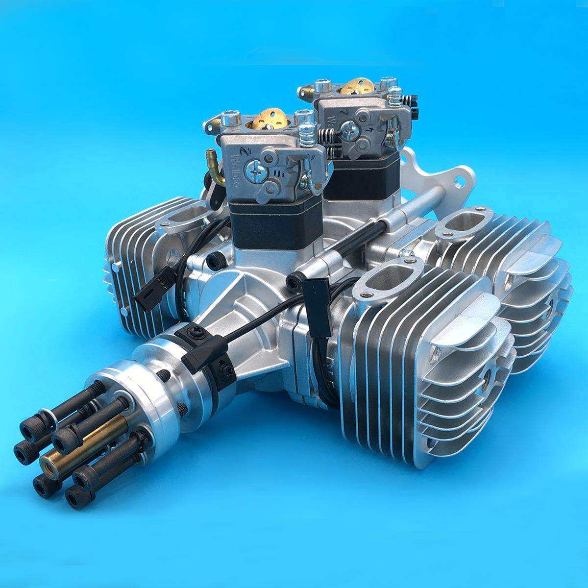 DLE120T4航模固定翼汽油发动机四缸两冲程自然风冷120CC排量飞机