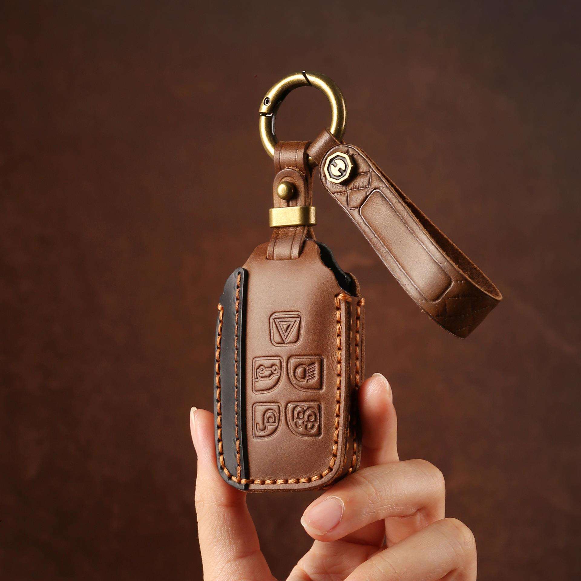 适用老款路虎钥匙套发现神行者2发现43揽胜捷豹XF汽车钥匙保护套