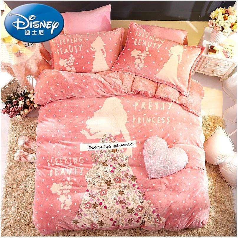 儿童床品加厚法莱绒三四件套卡通法兰绒珊瑚绒床单被套