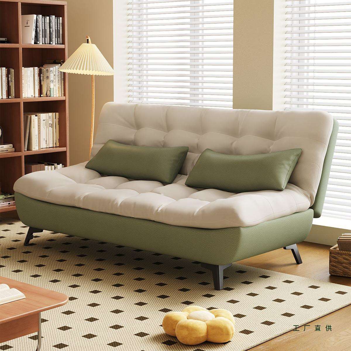 云朵沙发客厅小户型2025新款懒人小沙发卧室双人可折叠两用沙发床