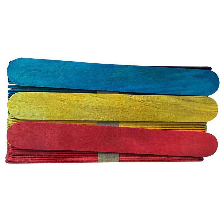 本公司常年销售雪糕棒114*10*2mm桦木彩色雪糕棒