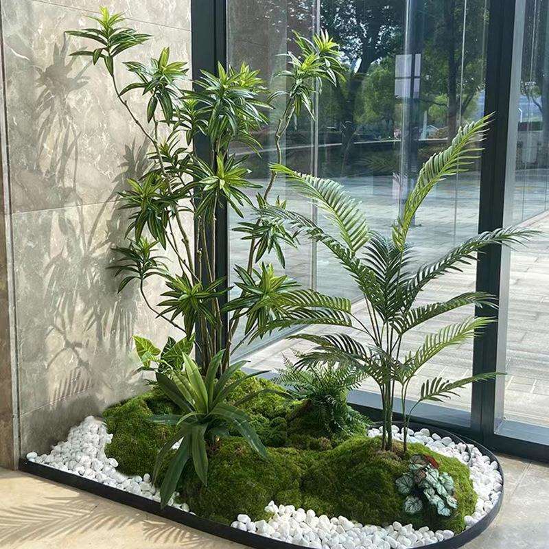 新款仿真绿植造景室内室外楼梯下造景摆件网红橱窗装饰场景布置