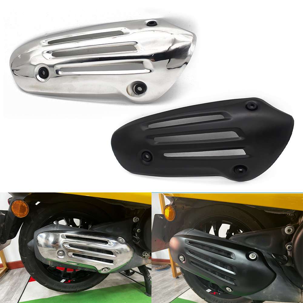比亚乔台风SR150电喷版三气门APR150T-5V防烫板消声器罩排气护罩